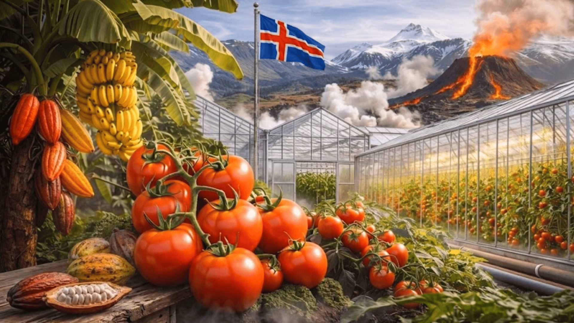 Agricultura sobre hielo: este país desafía su clima extremo y logra cultivar plátanos, fresas y tomates.