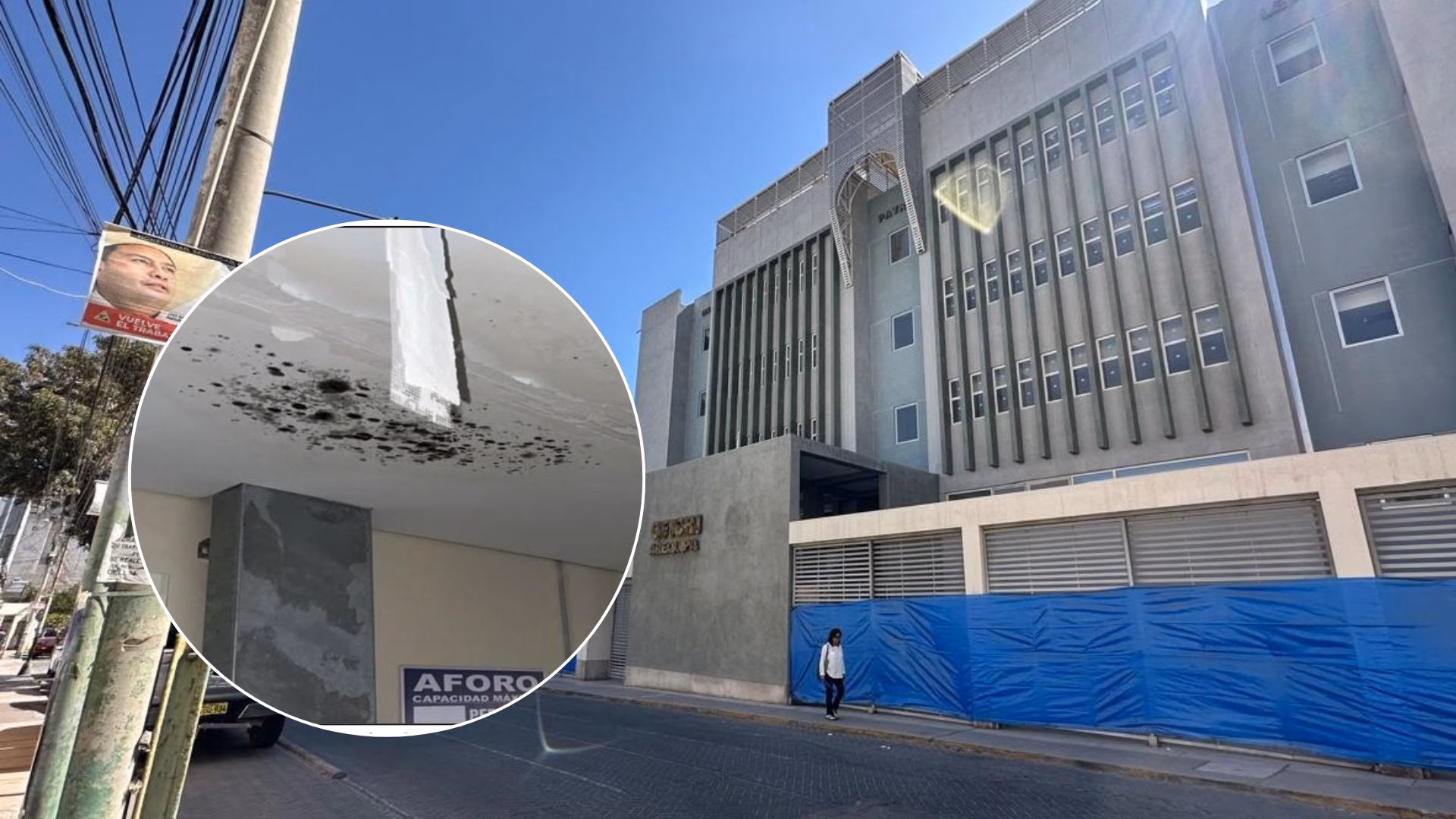 PNP: Contraloría alerta deterioro del edificio de Criminalística paralizado desde 2024 en Arequipa