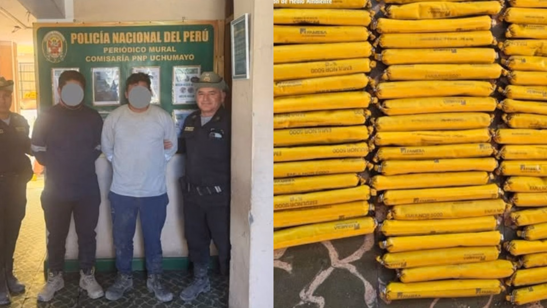 Uchumayo: detienen a dos personas e incautan maquinaria y explosivos por más de S/ 2.8 millones