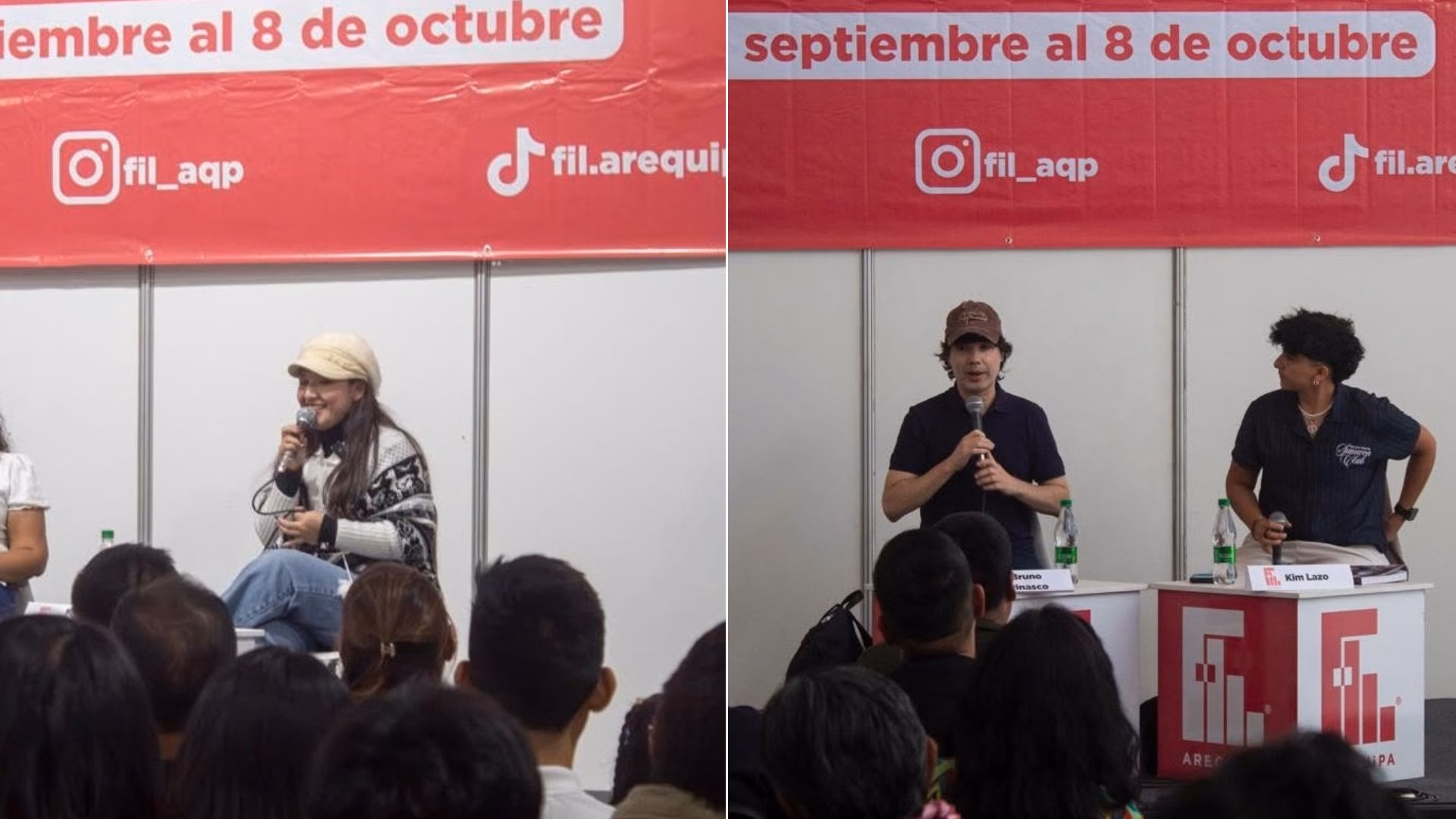 FIL Arequipa 2026 inicia con gran asistencia y presencia de Bruno Pinasco y Milena Warthon
