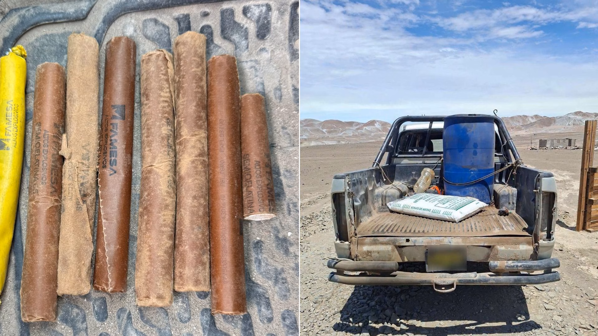 Uchumayo: 5 detenidos tras ataque a balazos por minería ilegal, Policía incauta armas, dinamita y camioneta 1 Uchumayo: 5 detenidos tras ataque a balazos por minería ilegal, Policía incauta armas, dinamita y camioneta