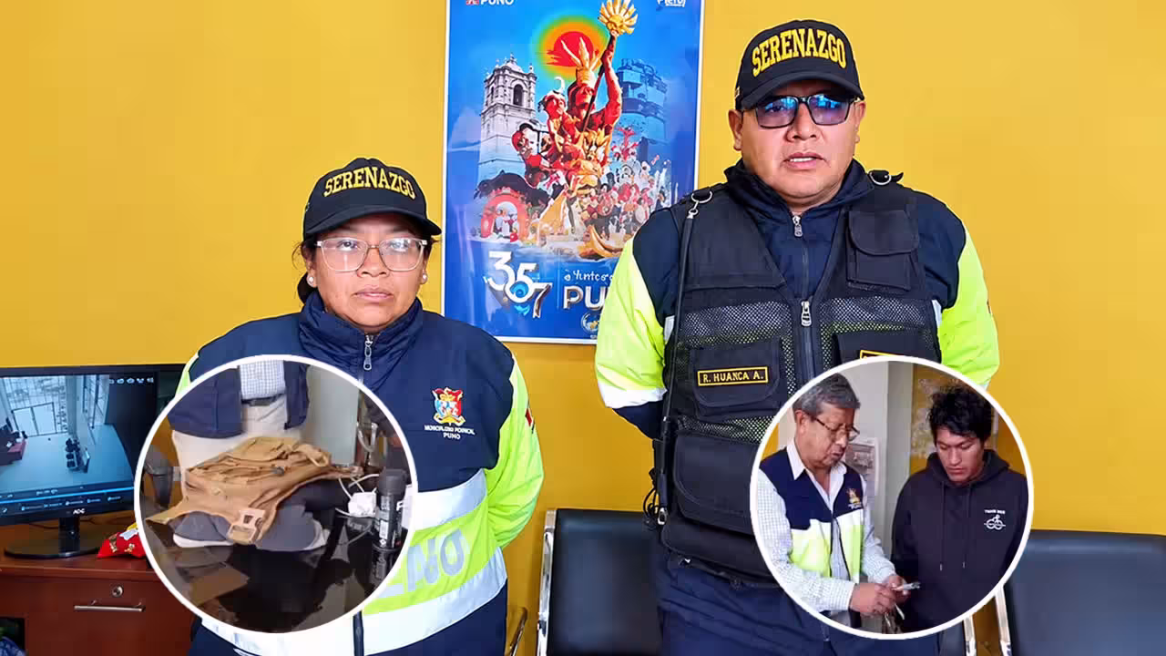 Un gesto de honradez en Puno: Serenazgo devuelve morral con más de S/ 4,000 a un trabajador.