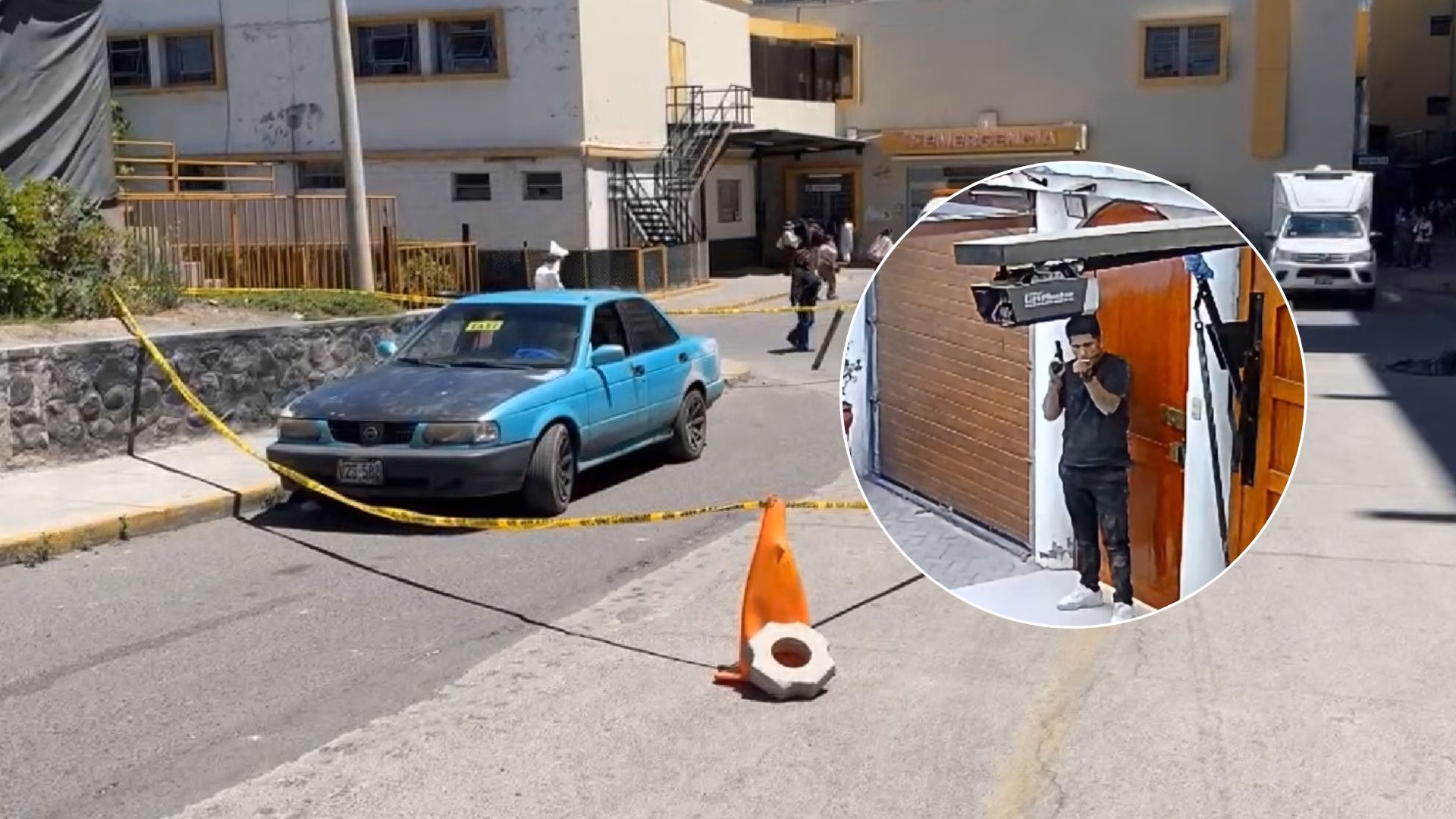 Arequipa: taxista recibe disparo en el rostro de falso pasajero y capturan a presunto agresor cuando fugaba