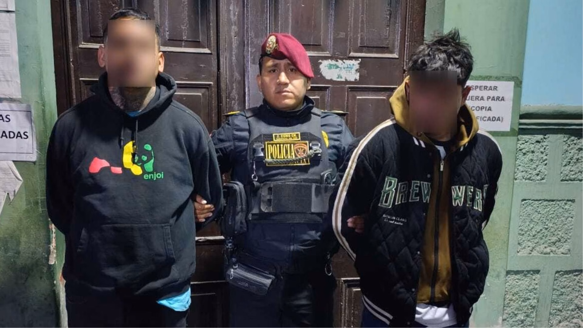 Arequipa: capturan a presuntos integrantes de Los Bravos del Misti por intento de robo en el centro histórico