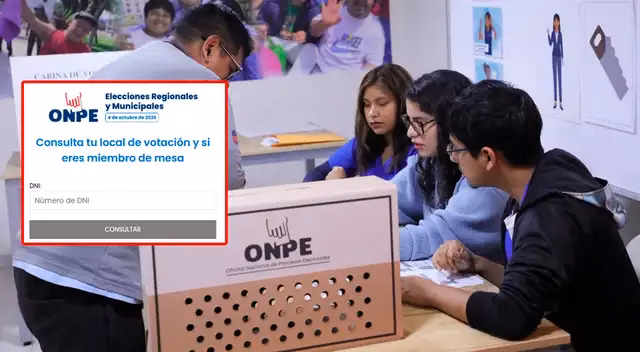 ¿Dónde te toca votar este domingo? Ingresa al link oficial de la ONPE para conocer tu local y mesa de sufragio.