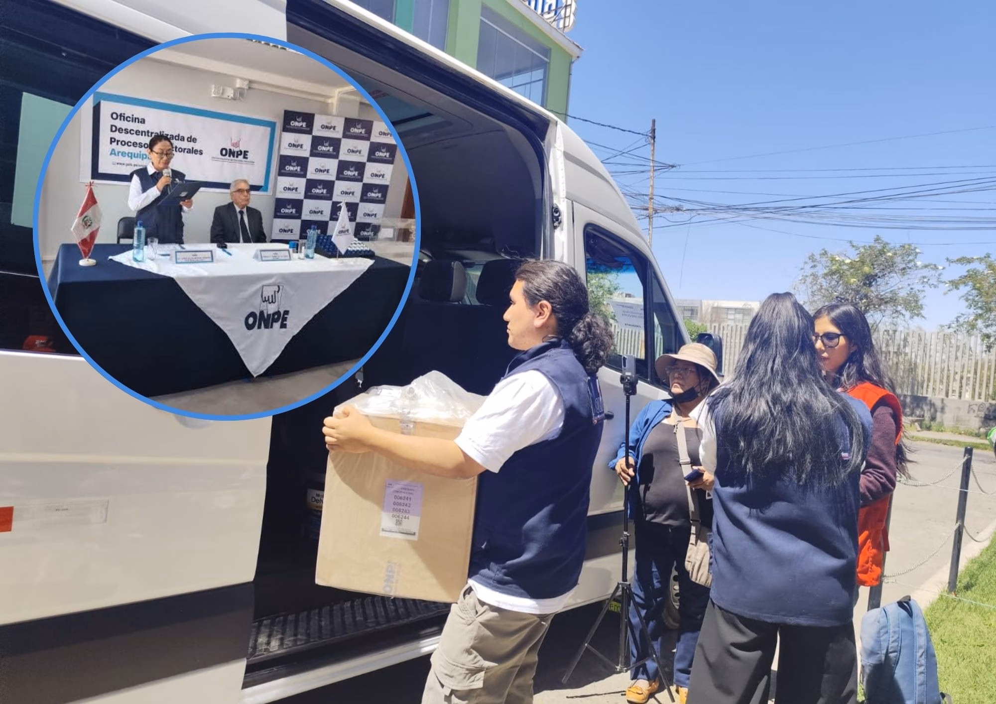 Material electoral ya se despliega en Arequipa