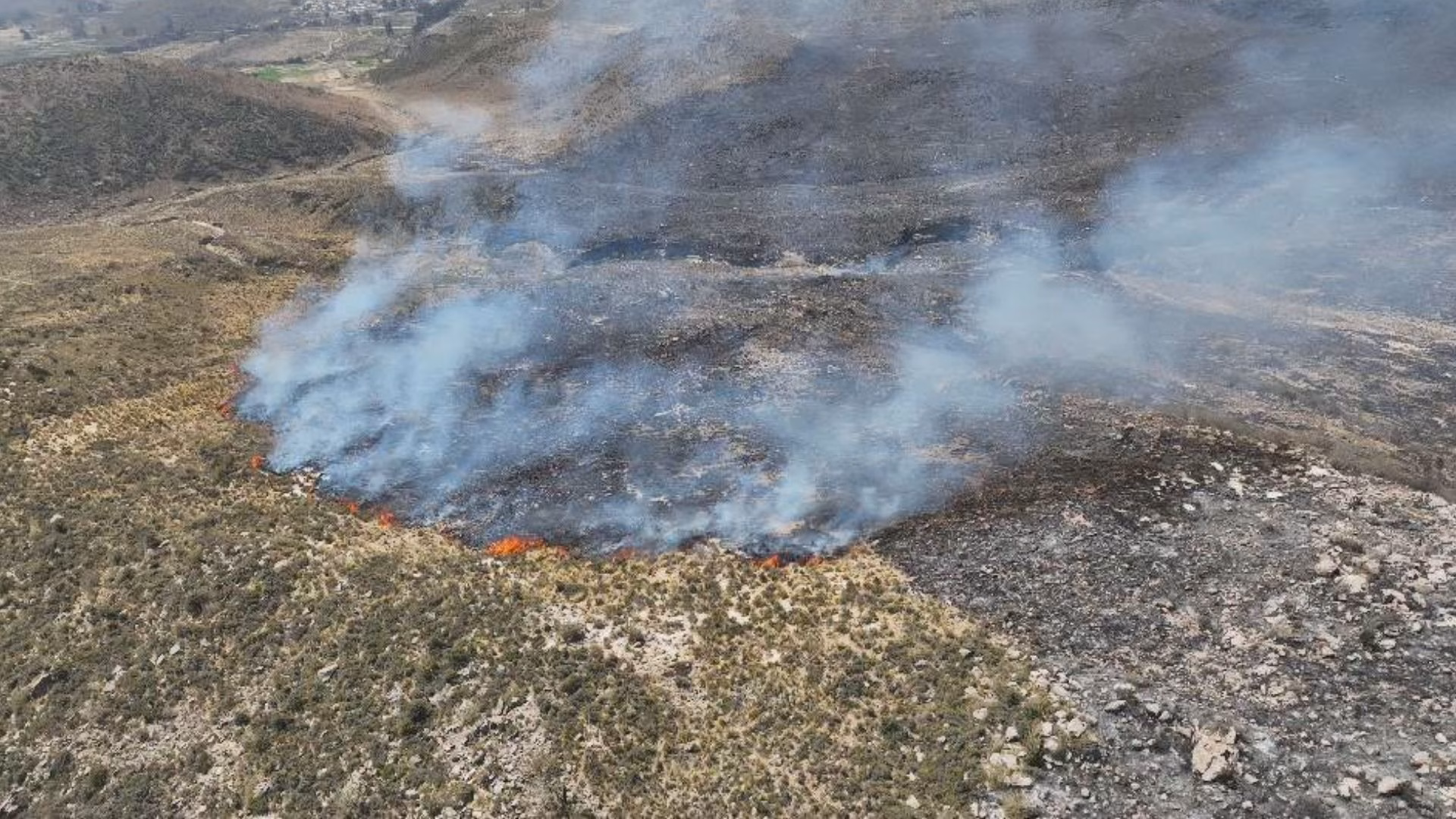 Arequipa registró 54 incendios forestales en este año: alertan dificultades para controlar el fuego