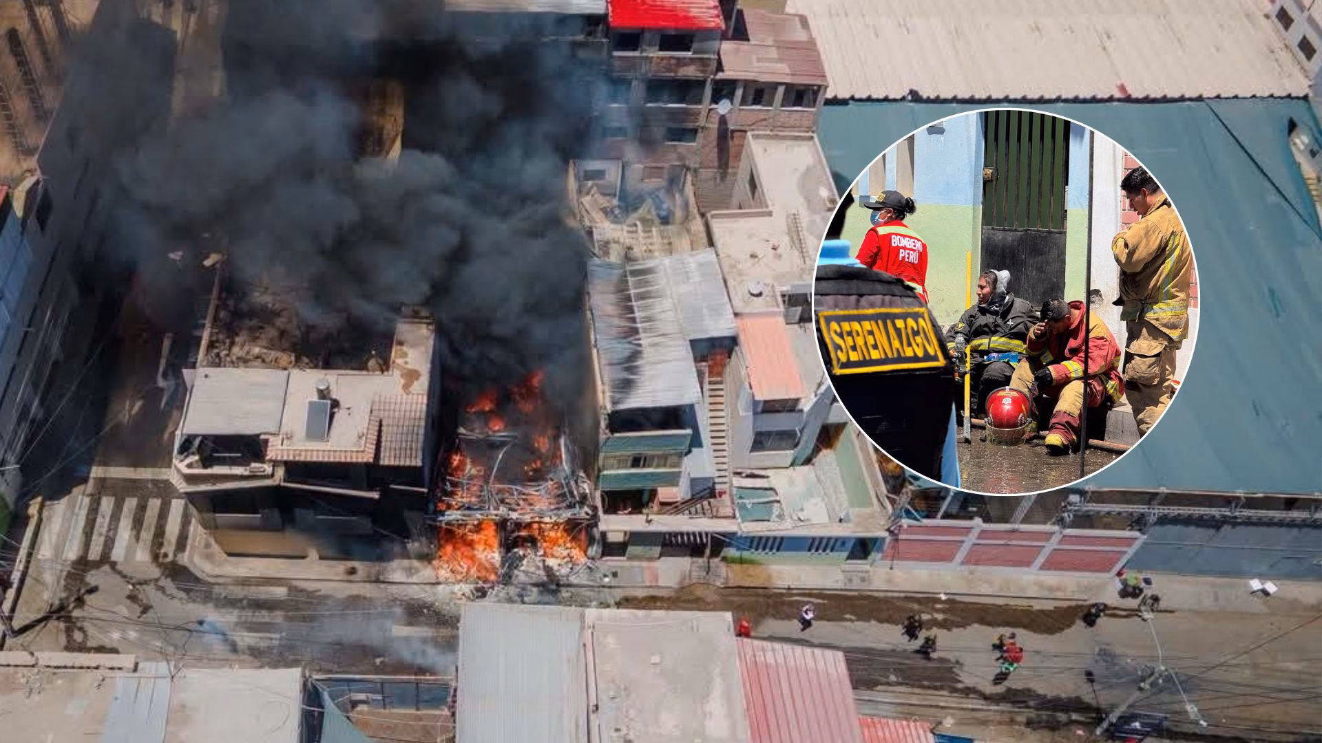 Moquegua: incendio afecta siete viviendas y buscan determinar si un niño de 7 años quedó atrapado
