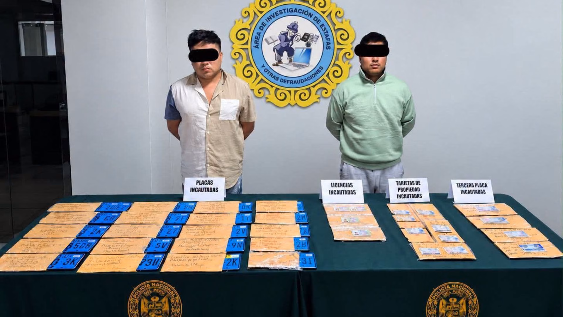 Arequipa: caen “Los Clonadores de AQP” con placas, licencias y tarjetas vehiculares falsificadas