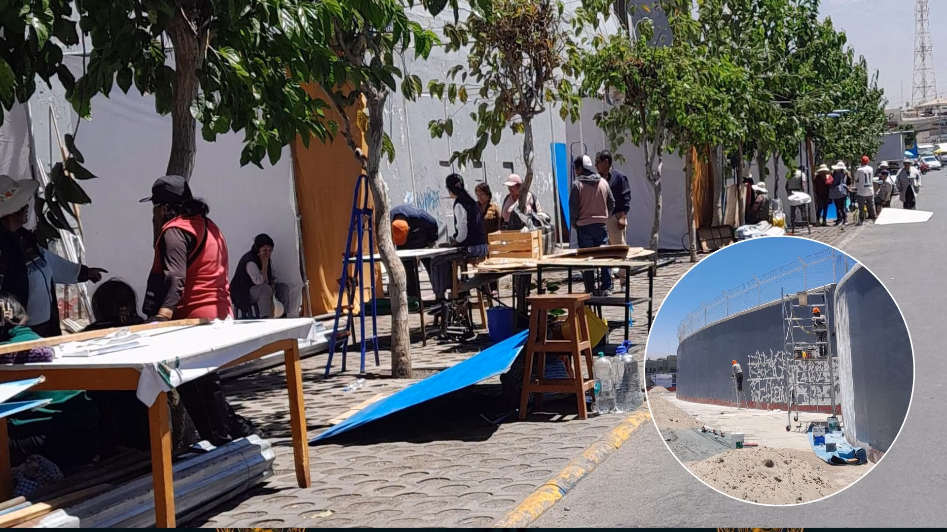 Arequipa: Comerciantes regresan al estadio Melgar para instalar feria de Todos los Santos tras desalojo judicial