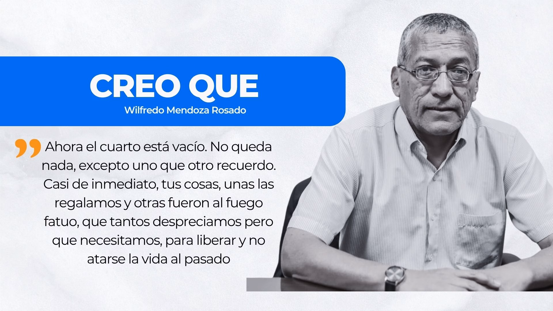 CREO QUE… Antes que todo termine