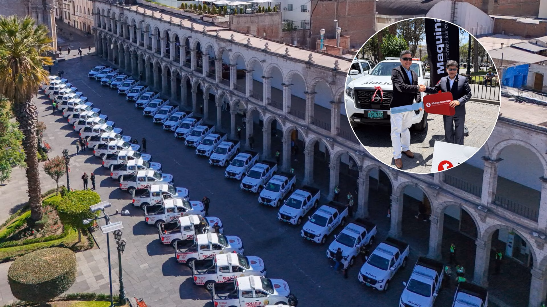 Arequipa: Obras por Impuestos permiten entregar 100 camionetas 4x4 a la Policía Nacional