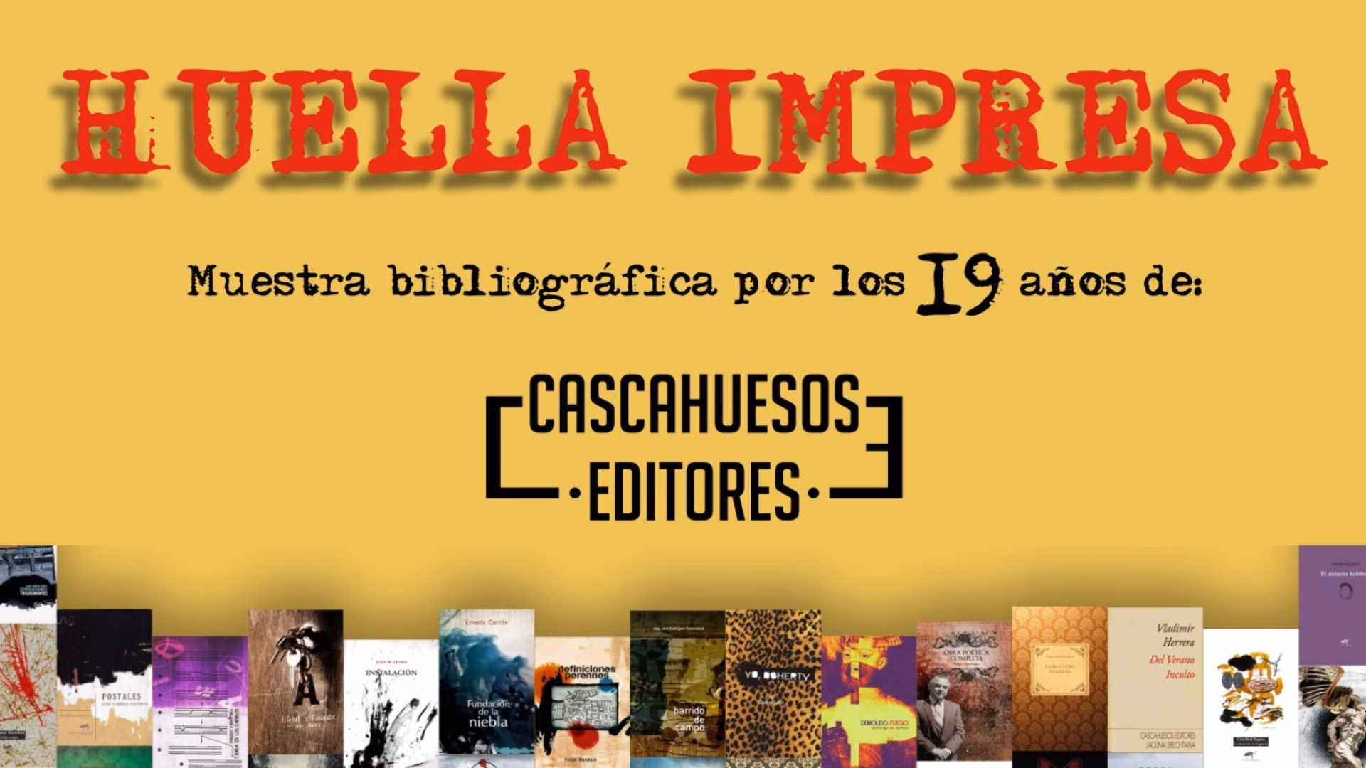 Cascahuesos Editores presenta muestra bibliográfica por sus 19 años: en la biblioteca Mario Vargas Llosa